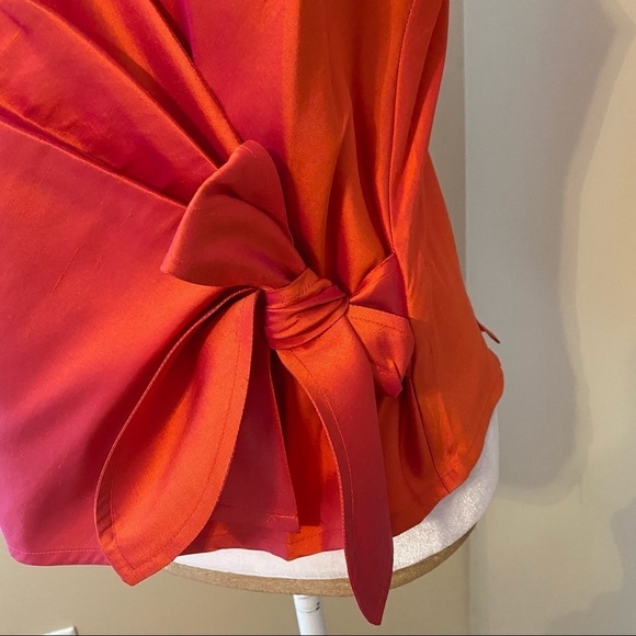 Coldwater Creek NWT 100% Silk Wrap Side Tie Top - M - Picture 2 of 13